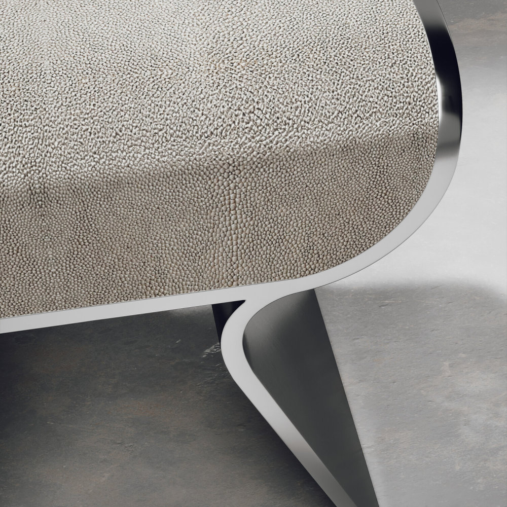 Dandy Stool in Shagreen wPolished凳子