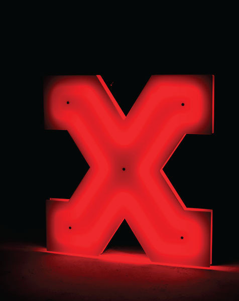 LETTER X GRAPHIC台灯