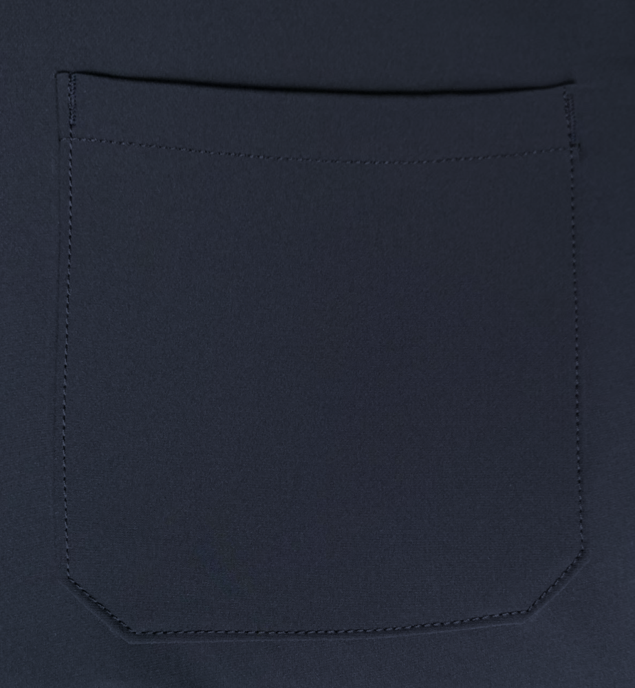 Men’s Elastic - Waist Cargo Pants with Drawstring - 92% Polyester 8% Spandex, Navy Blue Casual Multi - Pocket Trousers