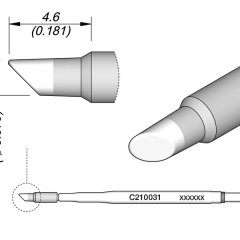 Universal C210 series soldering iron tips for JBC soldering station