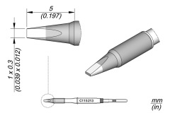 Internal heat C115 series soldering tips for JBC soldering station
