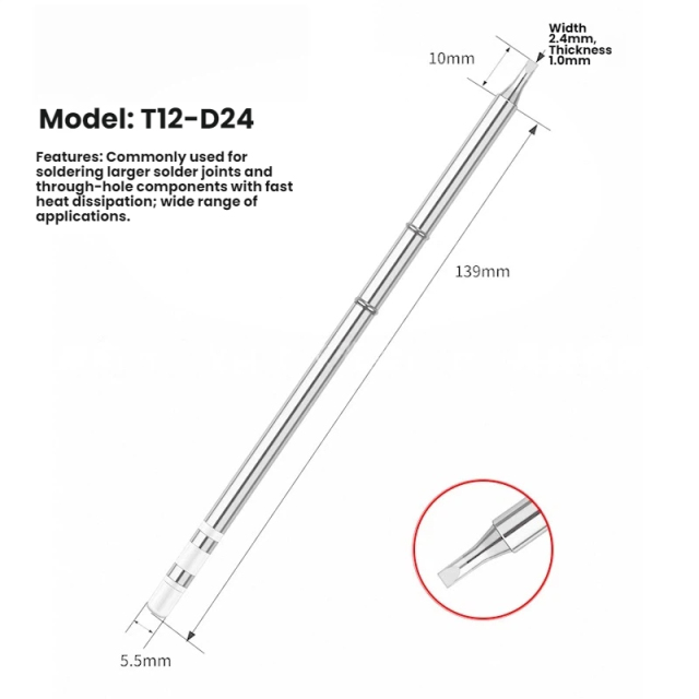 Lead free T12 series soldering tips for Hakko FX-9501 soldering Handle