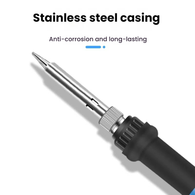 60W Electric Adjustable Temperature Soldering Iron Durable Electric Soldering Gun for Welding Rework & Repair Tool