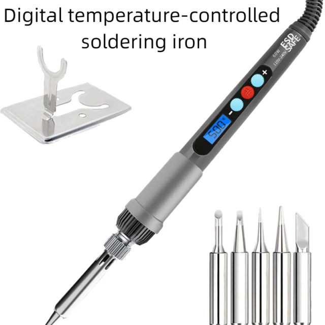 60W/80W Digital LED Display Electric Soldering Iron with Automatic Sleep Temperature Control for Soldering
