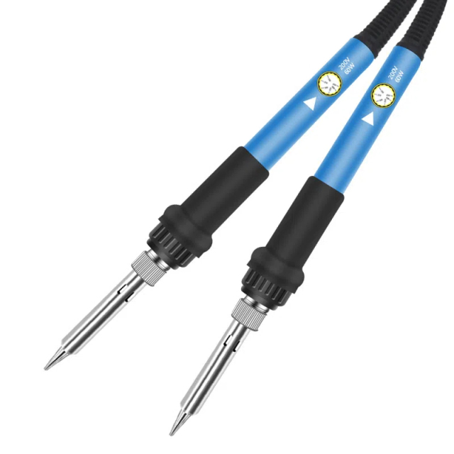 60W Electric Adjustable Temperature Soldering Iron Durable Electric Soldering Gun for Welding Rework & Repair Tool