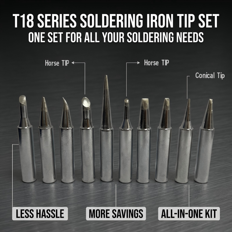 Durable Copper Core T18 Soldering Iron Tips for FX888D Soldering Station