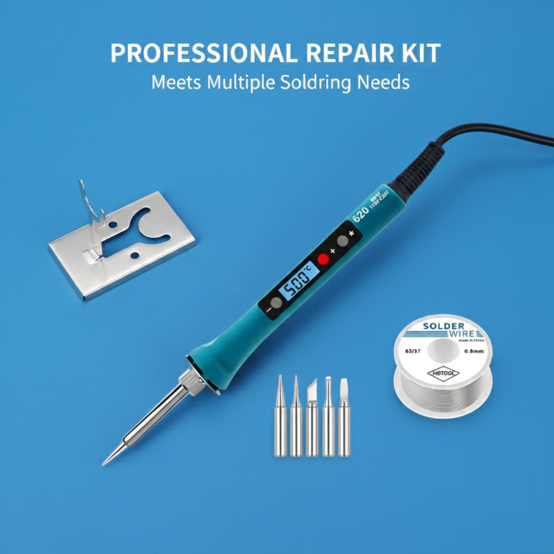 60W/80W Digital LED Display Electric Soldering Iron with Automatic Sleep Temperature Control for Soldering
