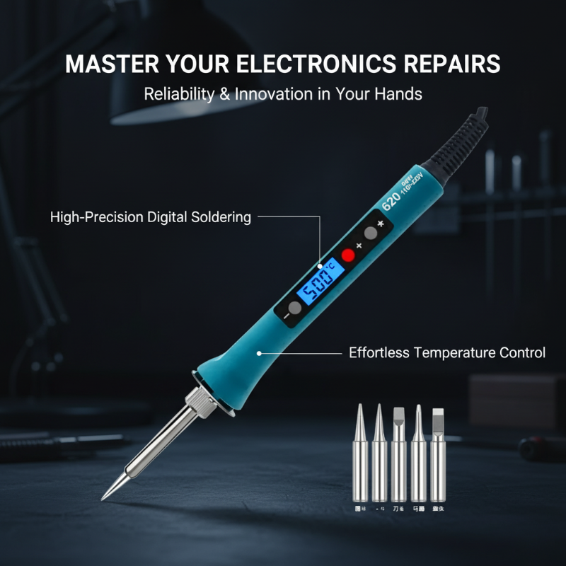 60W/80W Digital LED Display Electric Soldering Iron with Automatic Sleep Temperature Control for Soldering