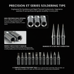 Adjustable temperature ET series soldering tips for Weller soldering station