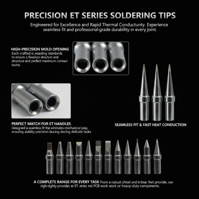 Adjustable temperature ET series soldering tips for Weller soldering station