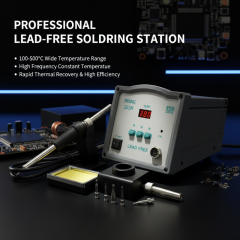 High Frequency 203H LCD Digital Soldering Station | Real-Time Temperature Display, Knob/Button Dual Modes for Easy Operation