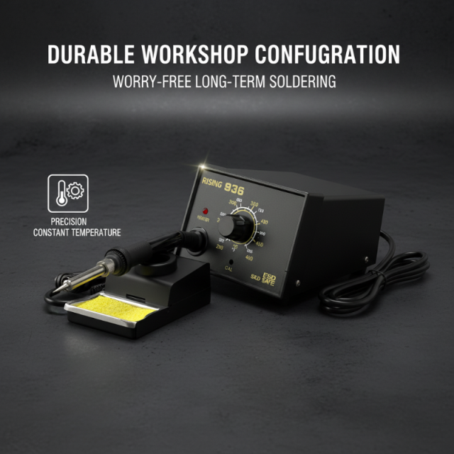 Universal Soldering Station Compatible with Hakko 900M Style Tips, Ideal for Multiple Soldering Tasks