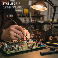 Universal Soldering Station Compatible with Hakko 900M Style Tips, Ideal for Multiple Soldering Tasks
