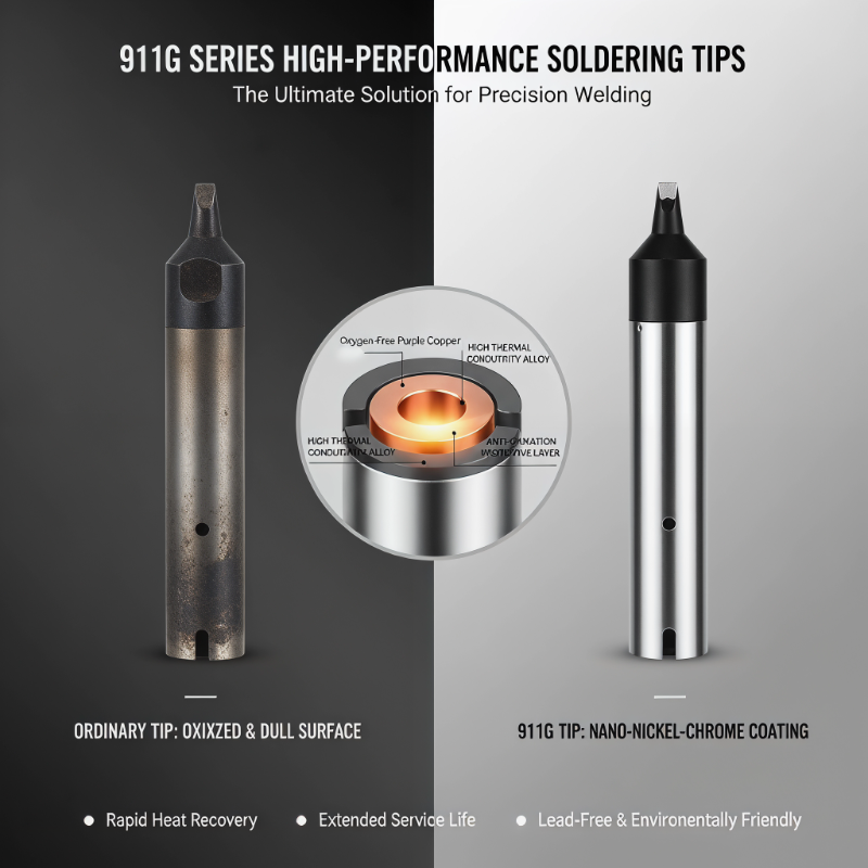 Factory Wholes 911G Series Soldering Tips For Automatic Soldering Machine