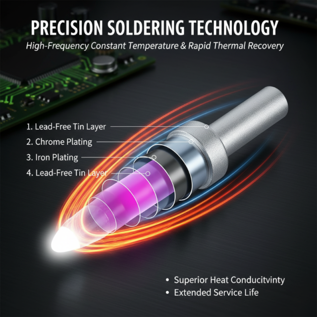 500 Series soldering iron tips for Quick 205H soldering station