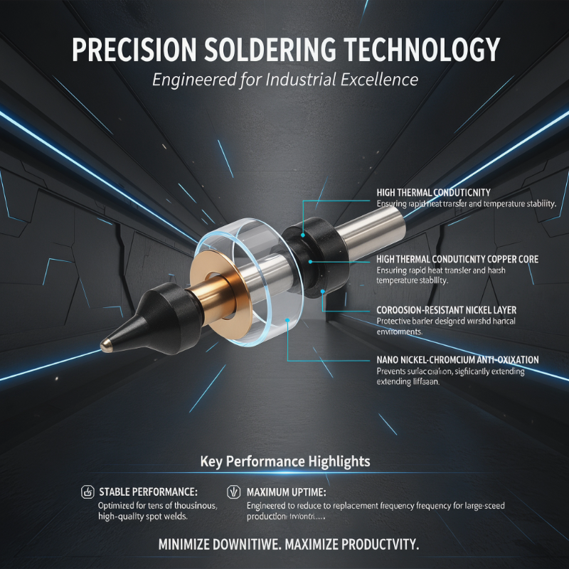Long life soldering iron tips for 150W Automatic Soldering Robot