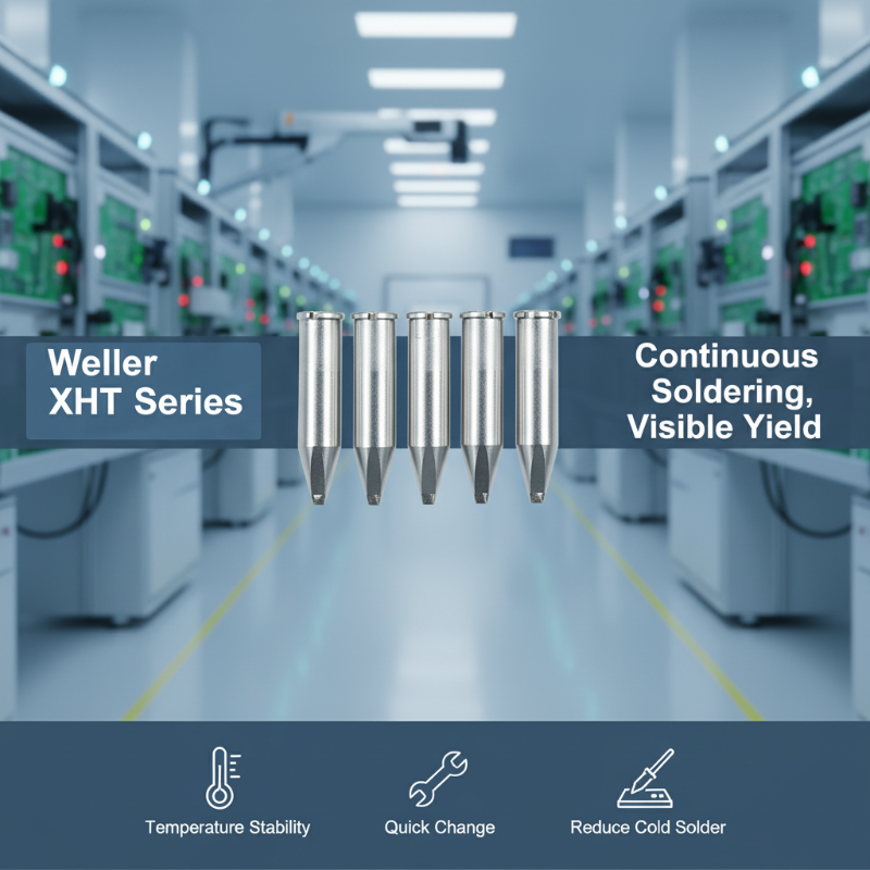 XHT series automatic soldering tips for Weller soldering Robot