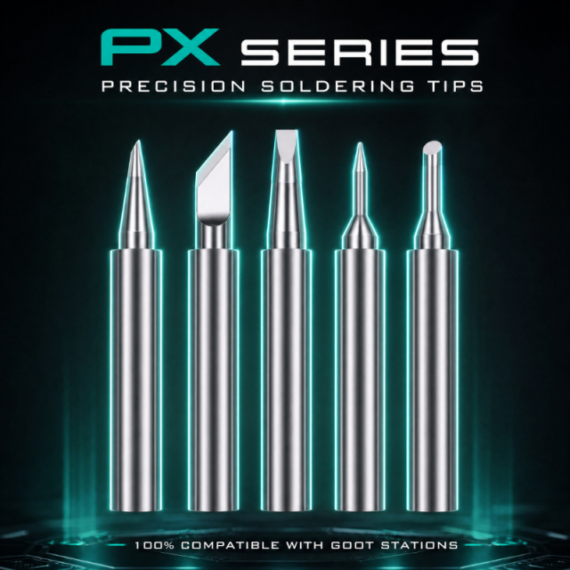 Durable Copper Core PX Series Soldering Iron Tips for GOOT Soldering Station