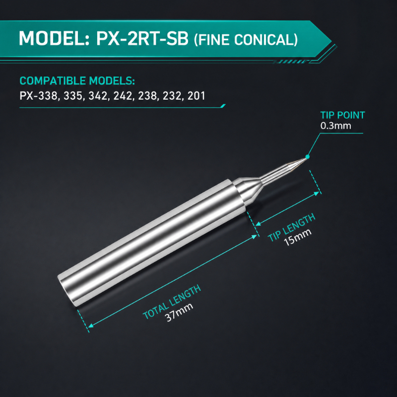Durable Copper Core PX Series Soldering Iron Tips for GOOT Soldering Station