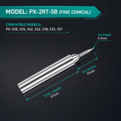 Durable Copper Core PX Series Soldering Iron Tips for GOOT Soldering Station