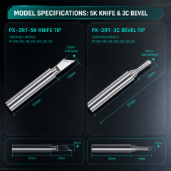 Durable Copper Core PX Series Soldering Iron Tips for GOOT Soldering Station