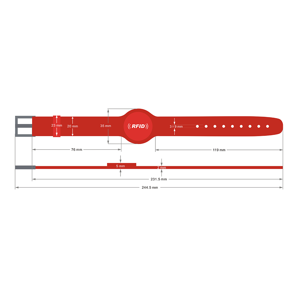 RFID Silicone Wristband