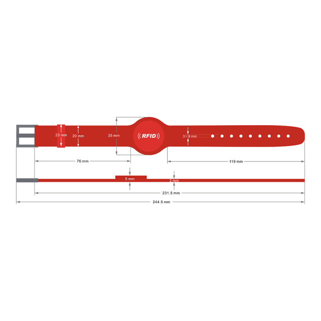 RFID Silicone Wristband