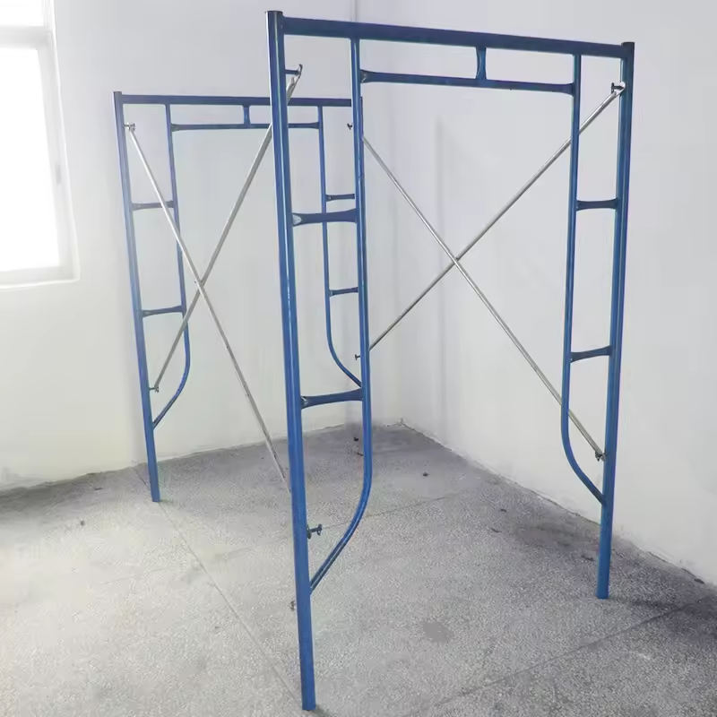 High-quality mobile H-beam steel scaffolding with galvanized ladders for modern construction