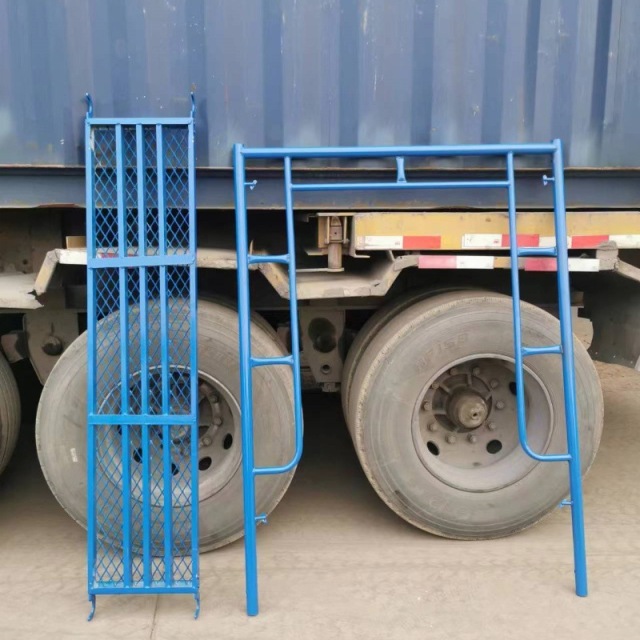 High-quality mobile H-beam steel scaffolding with galvanized ladders for modern construction