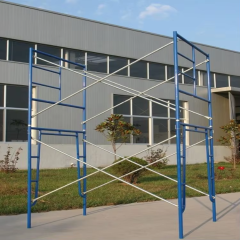 High-quality mobile H-beam steel scaffolding with galvanized ladders for modern construction