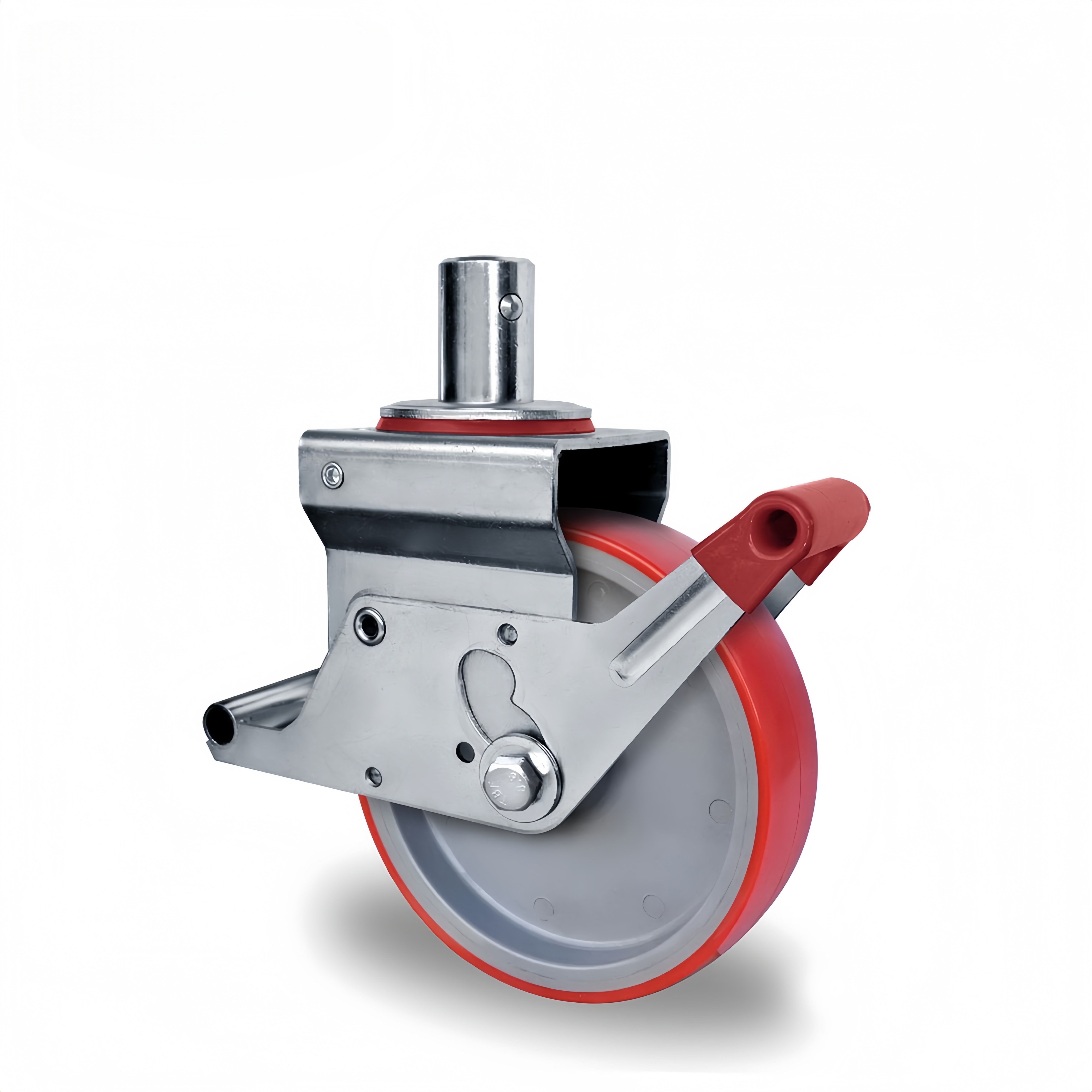 Factory Wholesale Heavy Duty Rubber/PU Scaffold Caster Wheel for Material Handling Equipment Parts