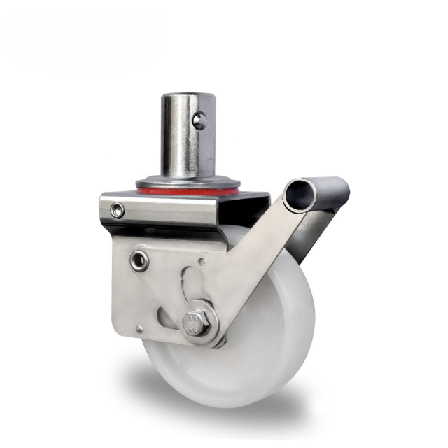 Factory Wholesale Heavy Duty Rubber/PU Scaffold Caster Wheel for Material Handling Equipment Parts