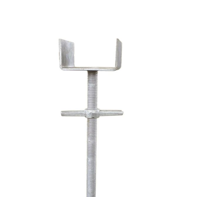 Steel Adjustable U-Head Jackscrew Universal Jack with Base Plate for Scaffolding Fixed Type Scaffolding Prop