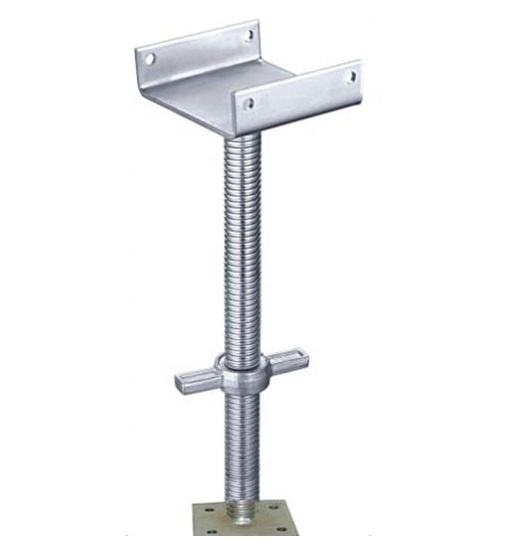 Steel Adjustable U-Head Jackscrew Universal Jack with Base Plate for Scaffolding Fixed Type Scaffolding Prop