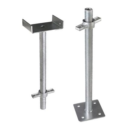 Steel Adjustable U-Head Jackscrew Universal Jack with Base Plate for Scaffolding Fixed Type Scaffolding Prop