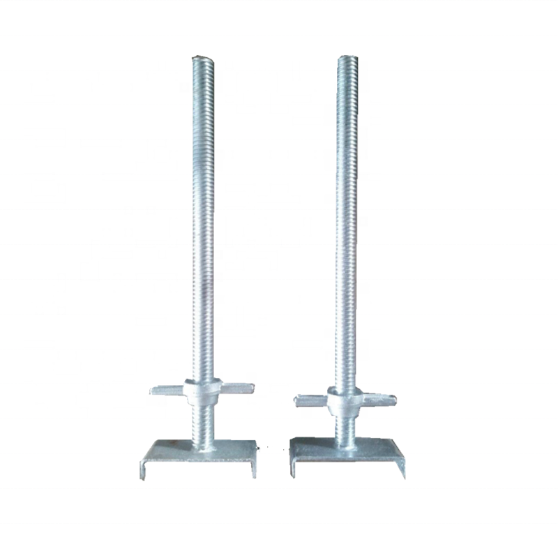 Steel Adjustable U-Head Jackscrew Universal Jack with Base Plate for Scaffolding Fixed Type Scaffolding Prop