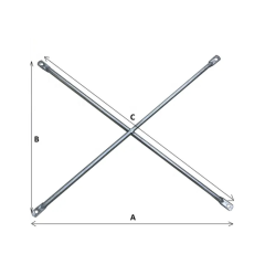 Galvanized Steel Frame Scaffolding Cross Brace