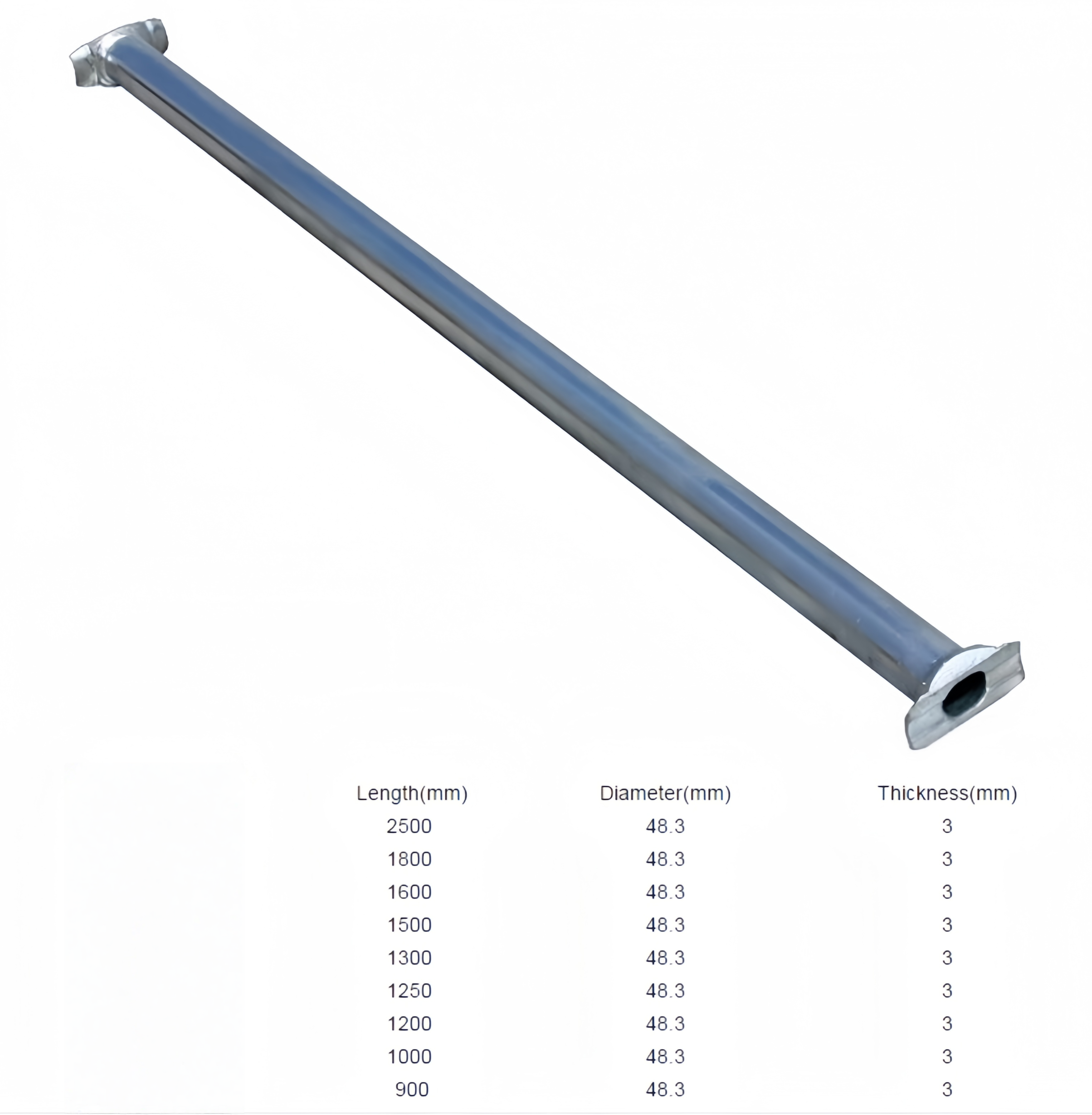 2026 Best Price Q235 Steel Cuplock Scaffolding Horizontal / Ledger