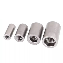 304 Stainless Steel Cylinder Tie Rod Nut Right Hand Fully Threaded Fastening Nut M5 M6 M10 M12 M14 M16