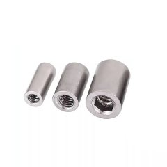 304 Stainless Steel Cylinder Tie Rod Nut Right Hand Fully Threaded Fastening Nut M5 M6 M10 M12 M14 M16