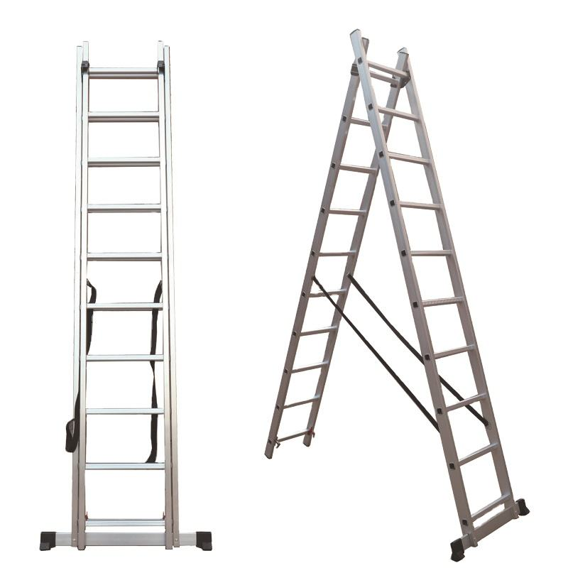 Folding Excellent Quality Customized Certificate Aluminum Telescopic Ladder Extension PortableDual-purpose Ladder