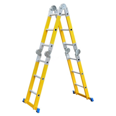 EN131 4X5 EN131 Fiberglass Ladder Multifunction Fiberglass Step Ladder Multipurpose Ladder