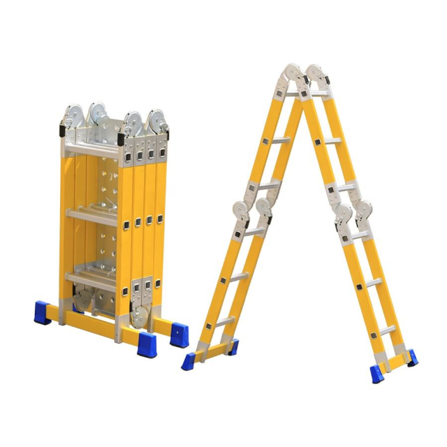EN131 4X5 EN131 Fiberglass Ladder Multifunction Fiberglass Step Ladder Multipurpose Ladder