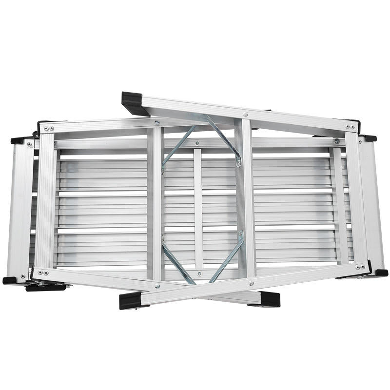Modern Portable Folding Ladder Work Platform Ladder Anti slip Aluminum Folding Ladder