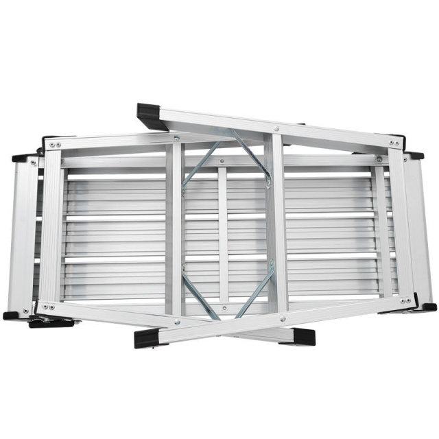 Modern Portable Folding Ladder Work Platform Ladder Anti slip Aluminum Folding Ladder