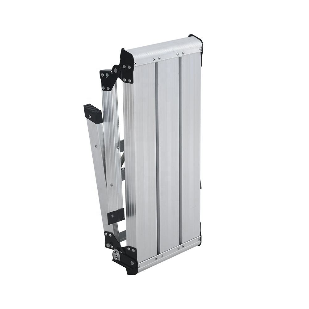 Modern Portable Folding Ladder Work Platform Ladder Anti slip Aluminum Folding Ladder