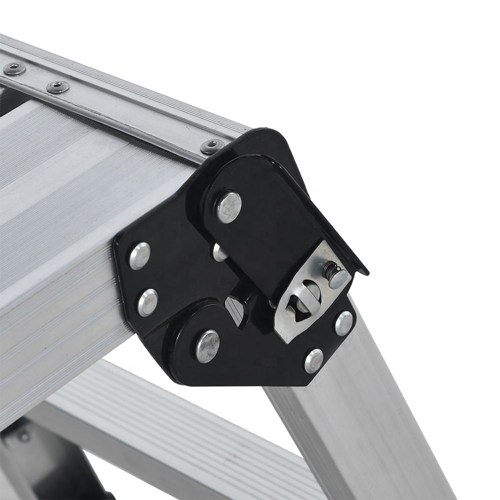 Modern Portable Folding Ladder Work Platform Ladder Anti slip Aluminum Folding Ladder