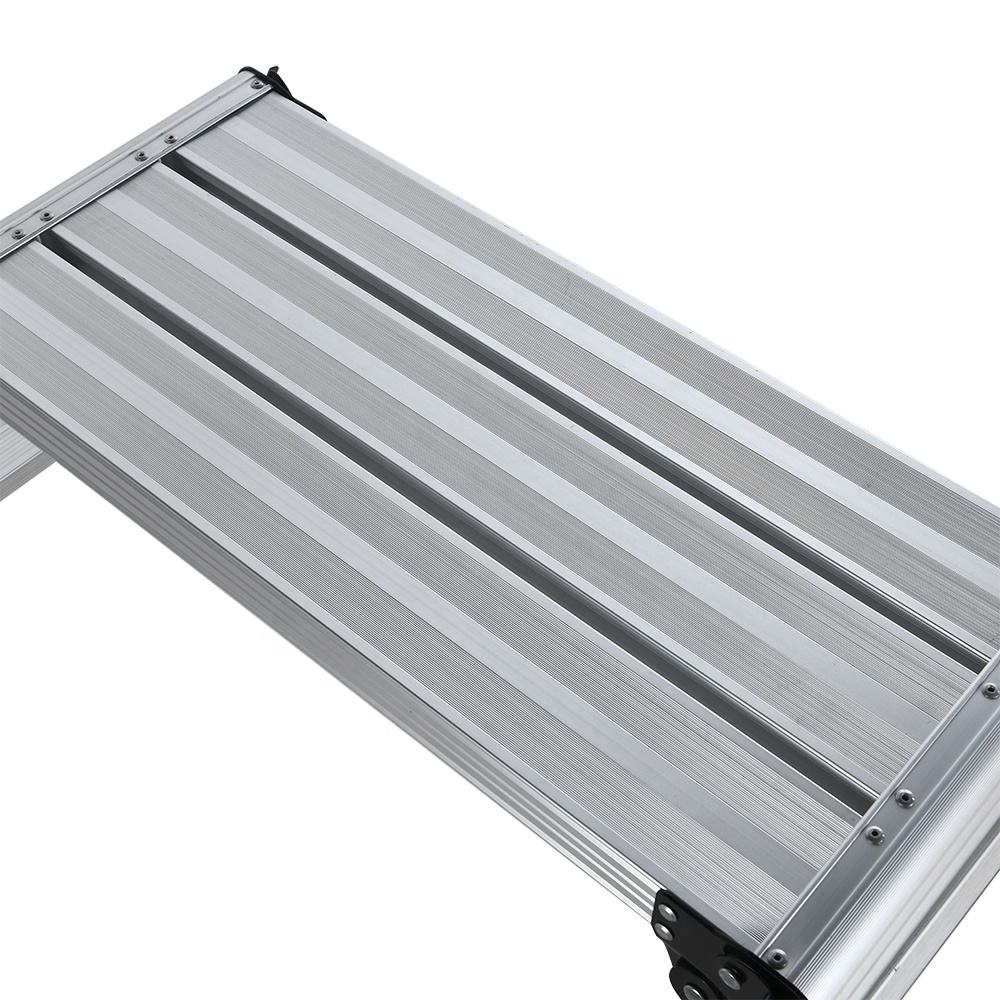 Modern Portable Folding Ladder Work Platform Ladder Anti slip Aluminum Folding Ladder