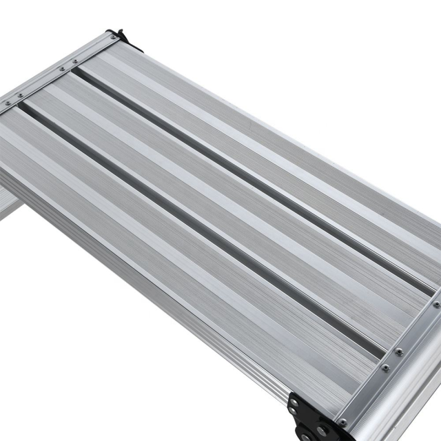 Modern Portable Folding Ladder Work Platform Ladder Anti slip Aluminum Folding Ladder