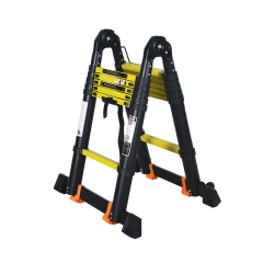 Modern Design Aluminum Alloy Telescopic Ladder Portable Household Folding Straight Single-Sided with EN131 Certification